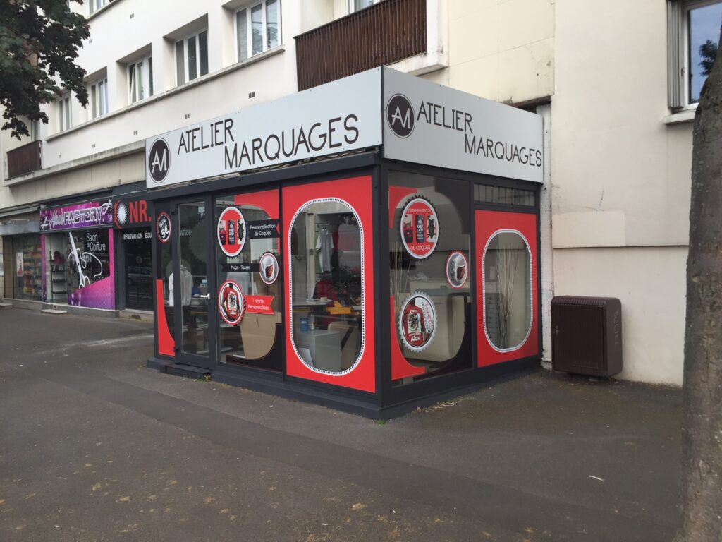 publicité vitrine -agence de publicité bolbec