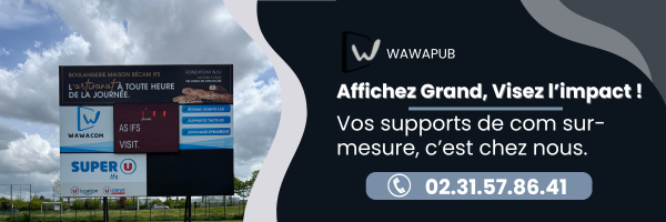 bannière impression de supports publicitaires - panneaux de chantier à Bayeux, caen, normadie - Wawapub